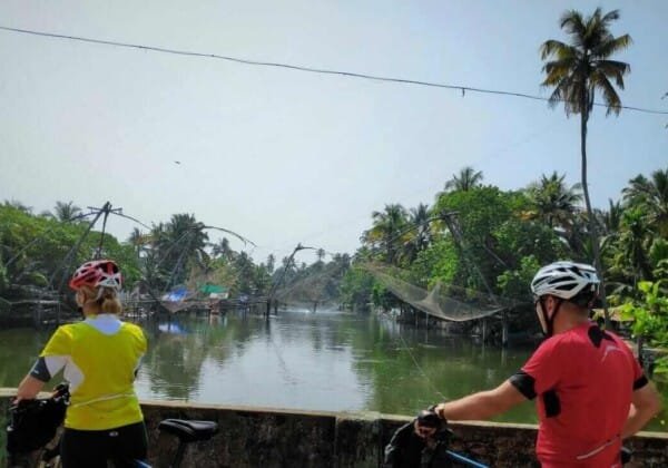 Cycling to Varkala